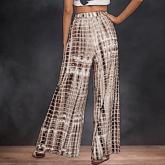 TIE DYE WIDE LEG PANTS - Picture 4 of 6